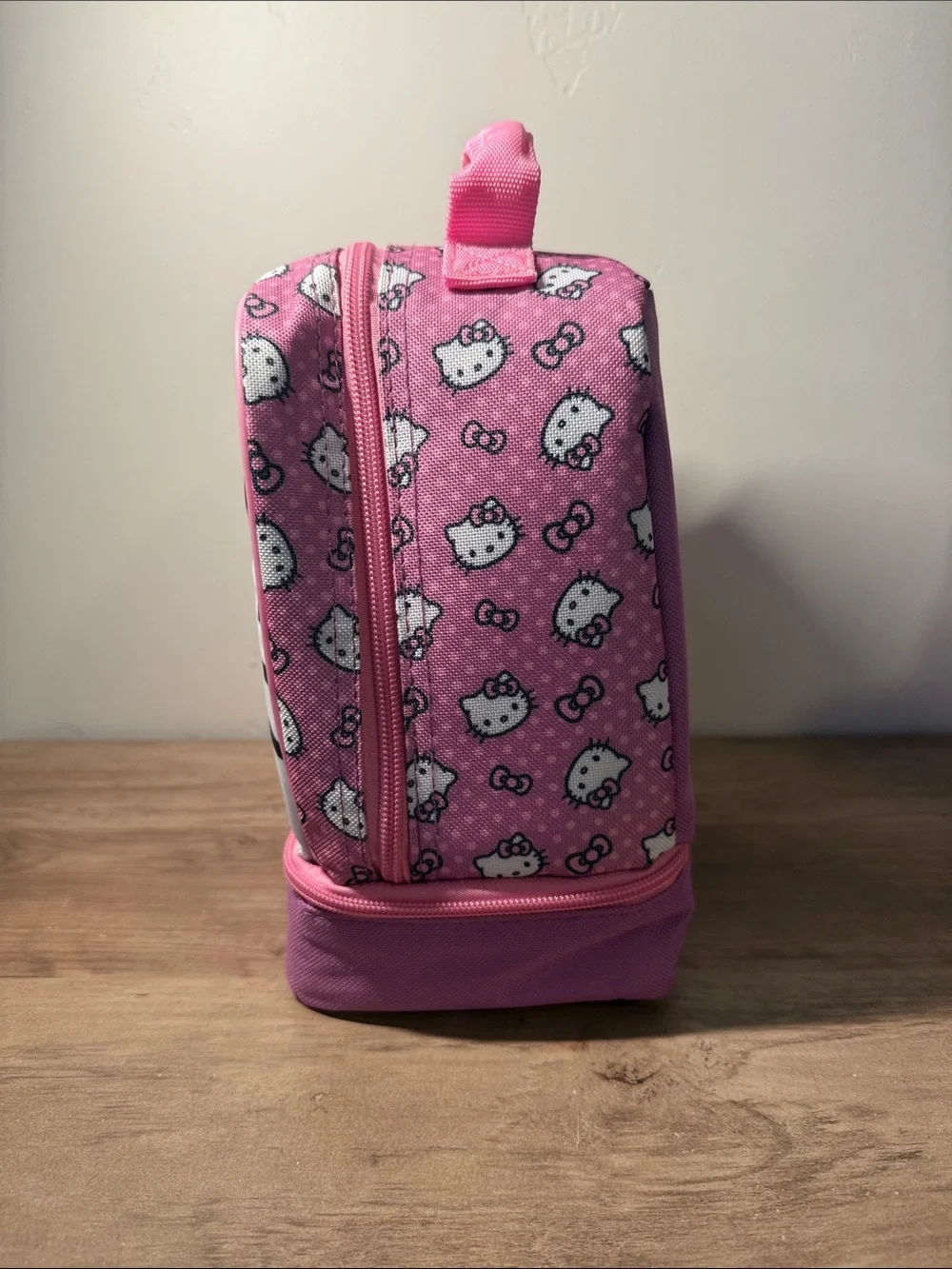 Hello Kitty Sanrio Pink White Face Dual Compartment Insulated Lunch Tote Kids
